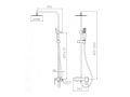 Brusekolonne, mixer, terningstil - ALCOBENDAS BLACK
