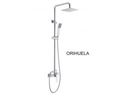 Douchekolom, mengkraan, rechtse stijl / vierkant - ORIHUELA CHROME