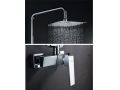Brusekolonne, blandebatteri, hÃ¸jre stil / firkant - ORIHUELA CHROME