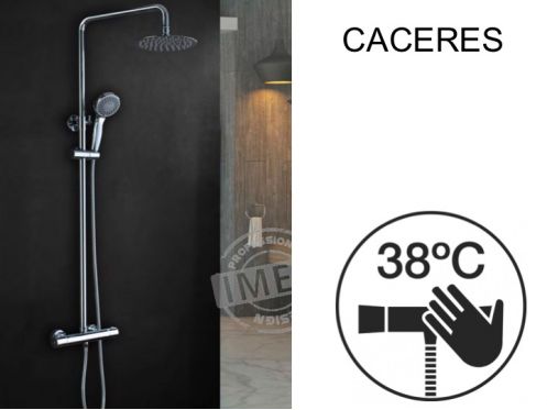 Colonne de douche, thermostatique - CACERES CHROME