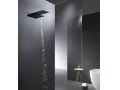 Ingebouwde douche, thermostaatkraan, regenhoes en waterval - ROQUETAS BLACK