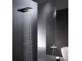 Ingebouwde douche, thermostaatkraan, regenhoes en waterval - ROQUETAS BLACK