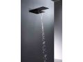 Ingebouwde douche, thermostaatkraan, regenhoes en waterval - ROQUETAS BLACK