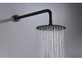 Zwarte inbouwdouche, mengkraan, ronde regenhoes Ã˜ 25 cm - LAS ROZAS NOIR
