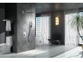 Douche encastrable, thermostatique et pommeau pluie de douche 20 x 30 - MELILLA CHROME