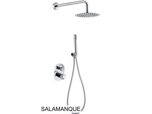 Inbouwdouche, mengkraan, ronde regenhoes Ã˜ 25 cm - SALAMANQUE CHROME