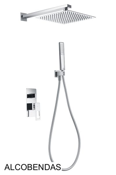 Douche encastrable, mitigeur, ciel de pluie 25 x 25 - ALCOBENDAS