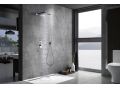 Indbygget brusebad, blandebatteri, regntÃ¦ppe 25 x 25 - ALCOBENDAS CHROME
