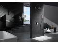 Douche encastrable noir, mitigeur, ciel de pluie 25 x 25 - ALCOBENDAS ORO ROSA