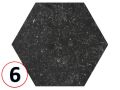 CORALSTONE  20x20 - 29,2x25,4 cm - Carrelage sol, hexagonal, finition Pierre Bleu