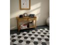 NATURE B&W HEXATILE 17,5x20 cm - Carrelage sol, hexagonal, finition mate