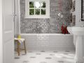 NATURE B&W HEXATILE 17,5x20 cm - Carrelage sol, hexagonal, finition mate