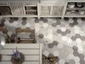 Cement Geo Sand HEXATILE 17,5x20 cm - Carrelage sol, hexagonal, finition mate