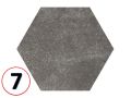 Cement Geo Sand HEXATILE 17,5x20 cm - Carrelage sol, hexagonal, finition mate