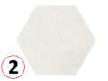 Cement Geo Sand HEXATILE 17,5x20 cm - Carrelage sol, hexagonal, finition mate