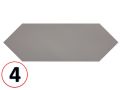 KITE Century Grey 10 x 30 cm - Carrelage sol, hexagonal en longueur