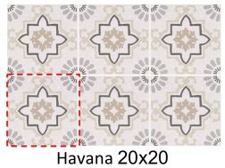Havana 20 x 20 cm - Carrelage sol, imitation terrazzo