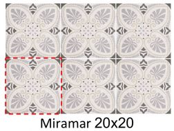Miramar 20 x 20 cm - Carrelage sol, imitation terrazzo