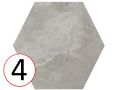 Urban 29,2 x 25,4 cm - Carrelage sol, hexagonal, finition vieilli