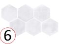 Forest Hexagon Silver 29,2 x 25,4 cm - Carrelage sol, hexagonal, finition vieilli