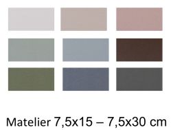 Matelier 7,5X15 et 75x30 cm - Carrelage mural mate
