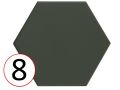 kromatika 11,6 x 10,1 cm - Carrelage sol, hexagonal, couleurs pastelles mates