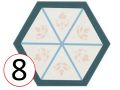 BOOM 14x16 cm - PÅ‚ytki podÅ‚ogowe i Å›cienne, heksagonalne, w designerskiej kolorystyce.