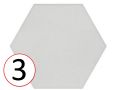 MANHATTAN HEX 15x17 cm - Płytki podłogowe i ścienne, heksagonalne, w designerskiej kolorystyce.