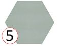 MANHATTAN HEX 15x17 cm - Carrelage sol et mural, hexagonal, couleurs design.