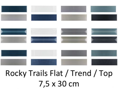 Rocky Trails Flat / Trend / Top 7,5 x 30 cm - Vægfliser, design