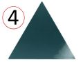 TRIVIAL 14x14 cm - Płytki ścienne, trójkątne, w designerskiej kolorystyce.