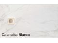 Receveur de douche, effet marbre blanc, Calacatta et Carrare - BLANCO