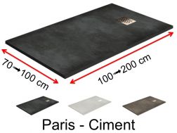 Receveur de douche, effet ciment - PARIS