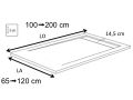 Receveur de douche caniveau, en rsine minrale Solid Surface - KANY 