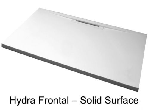 Receveur de douche, caniveau frontal, en Solid Surface - HYDRA FRONTAL