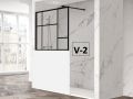 Half vaste douchewand,  art deco in industriÃ«le stijl - Atelier MUR