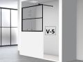Half vaste douchewand,  art deco in industriÃ«le stijl - Atelier MUR