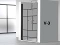 Drzwi prysznicowe obrotowe 80 x 195 cm, styl warsztatowy w stylu art deco - ATELIER AC210