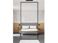 Douchescherm, zwart aluminium profiel - vaste vloer / plafond - ATELIER FN 2015