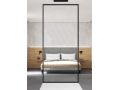 Parawan prysznicowy, profil aluminiowy czarny - stała podłoga / sufit - ATELIER FN 2015