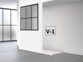 BruservÃ¦g, vÃ¦gmonteret, aluminiumsprofil sort - ATELIER OA
