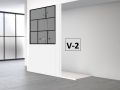 BruservÃ¦g, vÃ¦gmonteret, aluminiumsprofil sort - ATELIER OA