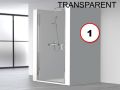 Porte de douche sur mesure, 50 x 195 cm, ouverture int�rieur et ext�rieur - AC210