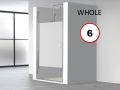Drzwi prysznicowe na zamówienie, 95 x 195 cm, otwór wewnętrzny i zewnętrzny - AC210