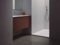 Meuble salle de bains, deux tiroirs, dont un tiroir cach, hauteur 50 cm, finition bois - TRENDY __plus__ LAVABO