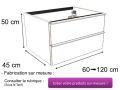 BadevÃ¦relsesskab, to skuffer, ophÃ¦ngt, trÃ¦finish - TRENDY 2T  __plus__ LAVABO
