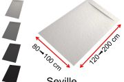 Receveur de douche, caniveau, avec évacuation discrète - SEVILLE 