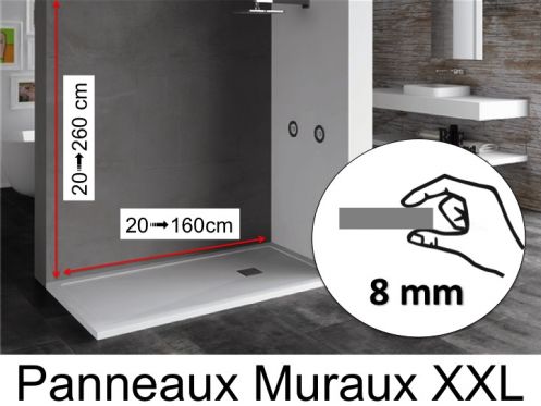 Panneaux muraux, paisseur 8 mm - PHENOLIQUE