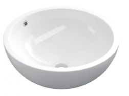 Vasque Ø 450 mm, en céramique blanc - COUNTER TOP 1501