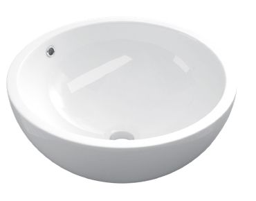 Vasque  450 mm, en cramique blanc - COUNTER TOP 1501